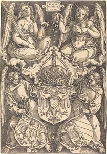 Wapen van het Duitse Rijk en de stad Neurenberg door Albrecht Dürer
