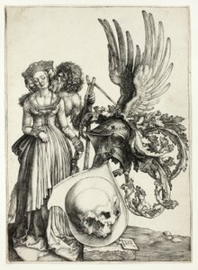 Wapen met een Schedel door Albrecht Dürer