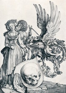 Wapen met een schedel, 1503-1906 door Albrecht Dürer
