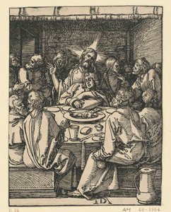 Het Laatste Avondmaal (Kleine Passie) door Albrecht Dürer