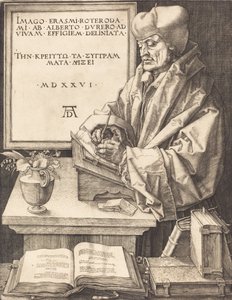 Erasmus van Rotterdam, 1526 door Albrecht Dürer