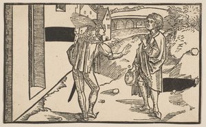 Eunuchus, uit De Komedie van Terentius, 19e-eeuwse herdruk door Albrecht Dürer