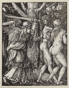 De verdrijving uit het paradijs door Albrecht Dürer
