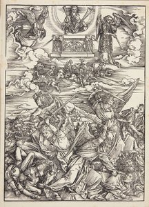 Vier wrekende engelen van de Eufraat door Albrecht Dürer