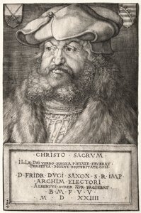 Frederik de Wijze, Keurvorst van Saksen door Albrecht Dürer