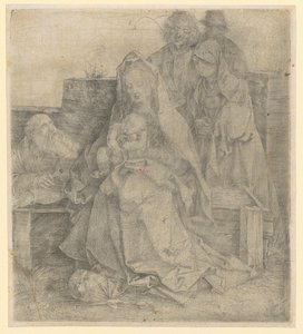 Heilige Familie, zes figuren door Albrecht Dürer