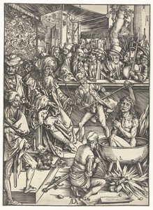 Het martelaarschap van Johannes de Evangelist door Albrecht Dürer