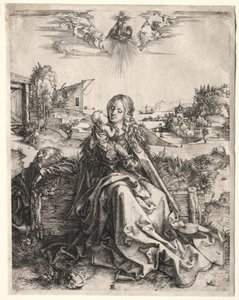 Heilige Familie met de Vlinder, c. 1495 door Albrecht Dürer