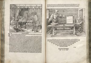 Illustratie uit de Vier Boeken over Menselijke Proportie, 1528