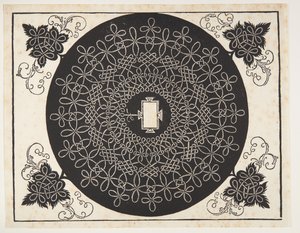 Verstrengeld koordpatroon met langwerpig schild door Albrecht Dürer