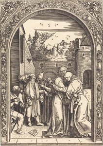 Joachim en Anna bij de Gouden Poort door Albrecht Dürer