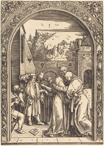 Joachim en Anna bij de Gouden Poort door Albrecht Dürer