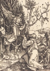 Joachim en de engel, ca. 1504 door Albrecht Dürer
