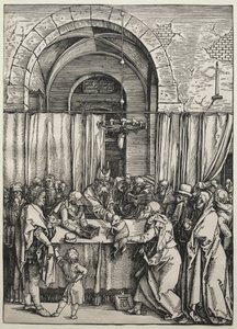 Joachims Offer afgewezen door de Hogepriester, ca. 1504-1505 door Albrecht Dürer