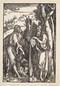 Johannes de Doper en St. Onuphrius in de Wildernis door Albrecht Dürer