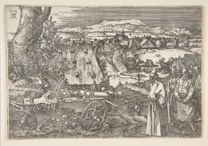 Landschap met een Kanon door Albrecht Dürer