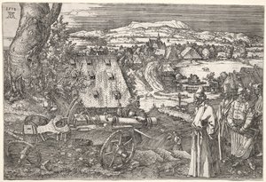 Landschap met het Kanon, 1518 door Albrecht Dürer