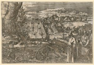 Landschap met kanon door Albrecht Dürer