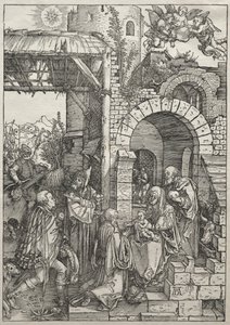 Leven van de Maagd: Aanbidding der Wijzen, 1504-1505