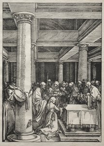 Leven van de Maagd: Presentatie van Jezus in de tempel door Albrecht Dürer