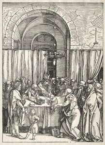 Leven van de Maagd: Verwerping van Joachims Offer, 1504-1505 door Albrecht Dürer