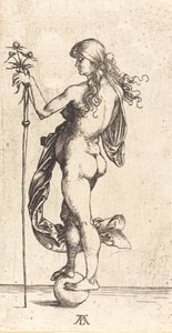 Kleine Fortuna, c. 1496 door Albrecht Dürer