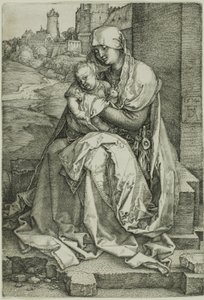 Madonna bij de Muur door Albrecht Dürer