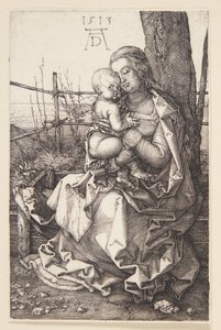 Madonna die borstvoeding geeft door Albrecht Dürer