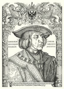 Maximiliaan I, Heilige Roomse Keizer door Albrecht Dürer
