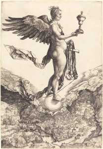 Nemesis (Het Grote Fortuin) door Albrecht Dürer
