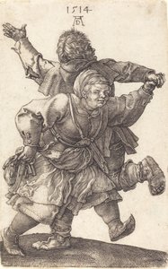 Boerenpaar dansend, 1514 door Albrecht Dürer