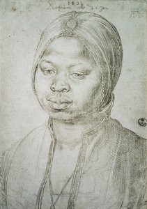 Portret van Catherine, de Mulatta van de Portugese Bradao, 1521 door Albrecht Dürer