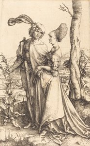Promenade, ca. 1497 door Albrecht Dürer