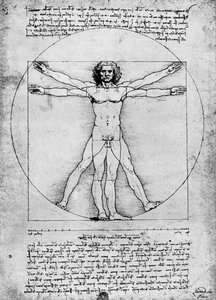 Proporties van het menselijk figuur, ca. 1492, 1936 door Albrecht Dürer