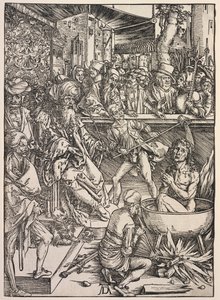 Openbaring van Johannes: Martelaarschap van Johannes door Albrecht Dürer