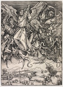 Openbaring van St. Johannes: St. Michael vecht tegen de Draak, 1511