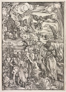 Openbaring van Johannes: De Vrouw van Babylon door Albrecht Dürer