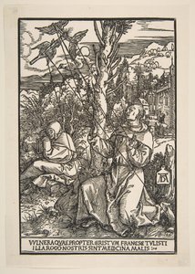 Sint Franciscus ontvangt de stigmata door Albrecht Dürer