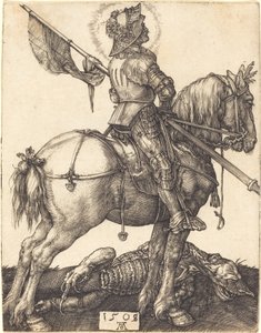 Sint Joris te paard door Albrecht Dürer