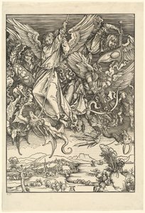 Sint Michaël die de Draak Bestrijdt