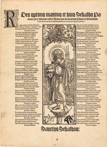 Sint Sebaldus op een zuil