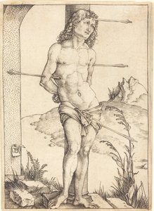 Sint Sebastiaan Gebonden aan de Zuil