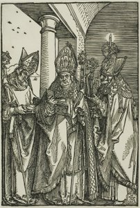 Heiligen Nicolaas, Ulrich en Erasmus door Albrecht Dürer