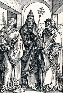 Heiligen Stefanus, Sixtus en Laurentius door Albrecht Dürer