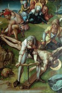 Zeven Smarten Polyptiek Christus aan het Kruis Genageld, 1495-1496 door Albrecht Dürer