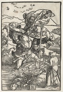 Sint Christoffel met de Vogels door Albrecht Dürer