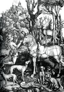 St Eustace door Albrecht Dürer