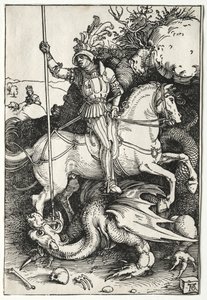Sint-Joris Doodt de Draak, 1500s door Albrecht Dürer