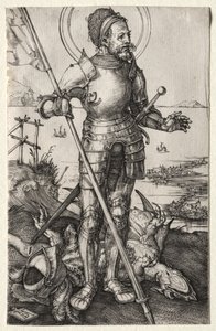 Sint Joris te Voet, ca. 1504-1505 door Albrecht Dürer