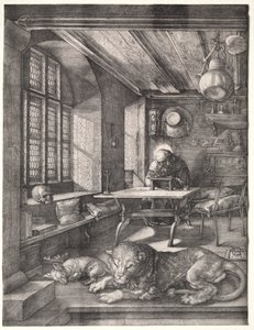 Sint Hiëronymus in Zijn Studie door Albrecht Dürer